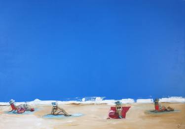 Print of Beach Paintings by Zivile Rudzikaite Matuzoniene