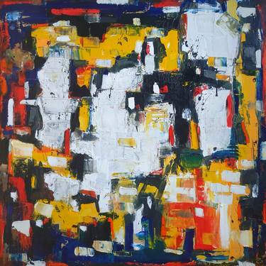 Original Abstract Painting by Zivile Rudzikaite Matuzoniene