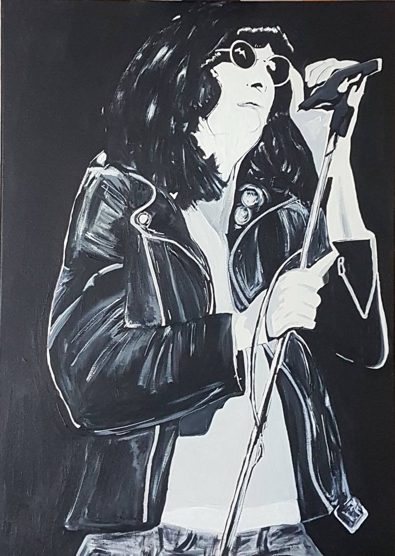 Joey Ramone Punk Rock newest The Ramones Original Painting on Canvas