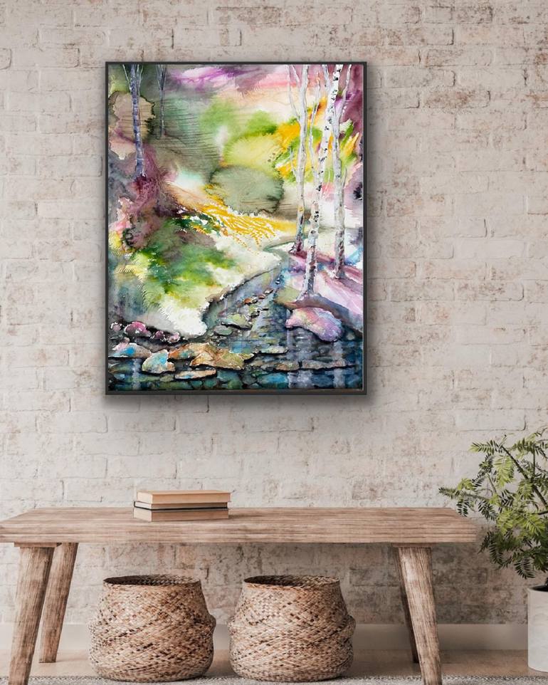 Original Abstract Landscape Painting by Sophie Huddlestone