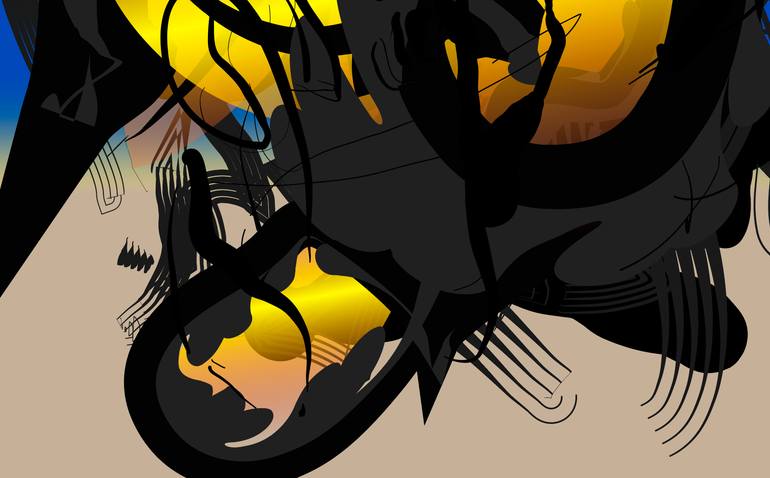 Original Abstract Expressionism Fantasy Digital by Harald Gsaller