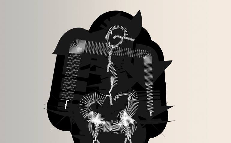 Original Conceptual Outer Space Digital by Harald Gsaller