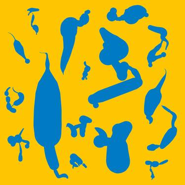 "Blue Toys / Blue Tools (yellow)" - Limited Edition of 3 thumb