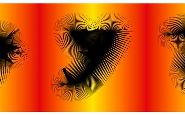 Original Abstract Expressionism Calligraphy Digital by Harald Gsaller