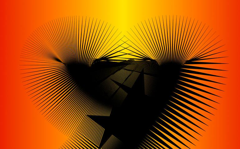 Original Abstract Expressionism Calligraphy Digital by Harald Gsaller