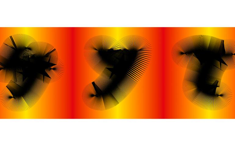 Original Abstract Expressionism Calligraphy Digital by Harald Gsaller