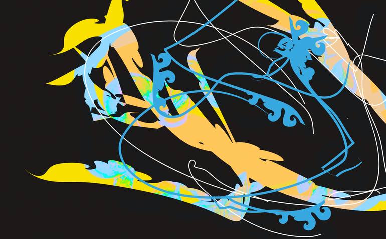 Original Abstract Expressionism Patterns Digital by Harald Gsaller