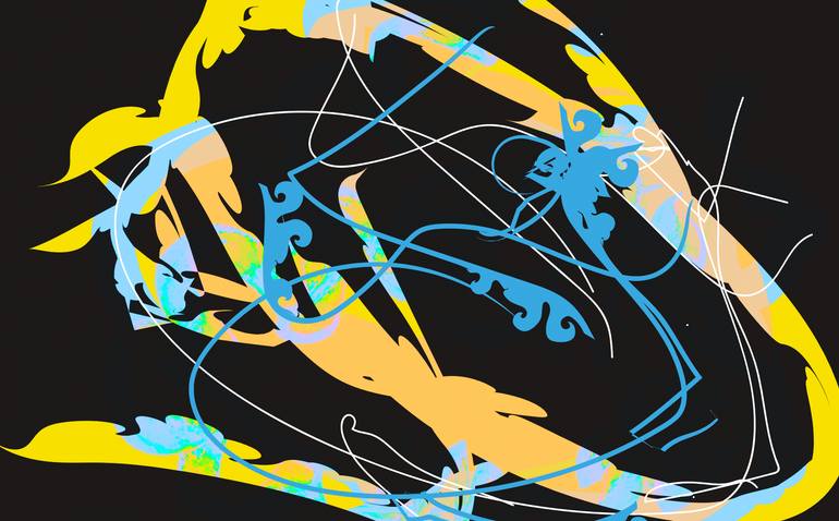 Original Abstract Expressionism Patterns Digital by Harald Gsaller