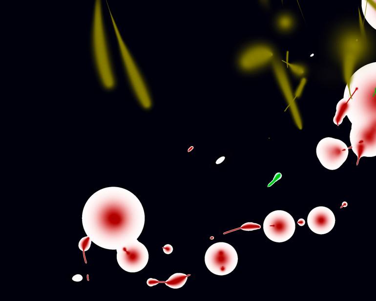 Original Abstract Expressionism Outer Space Digital by Harald Gsaller