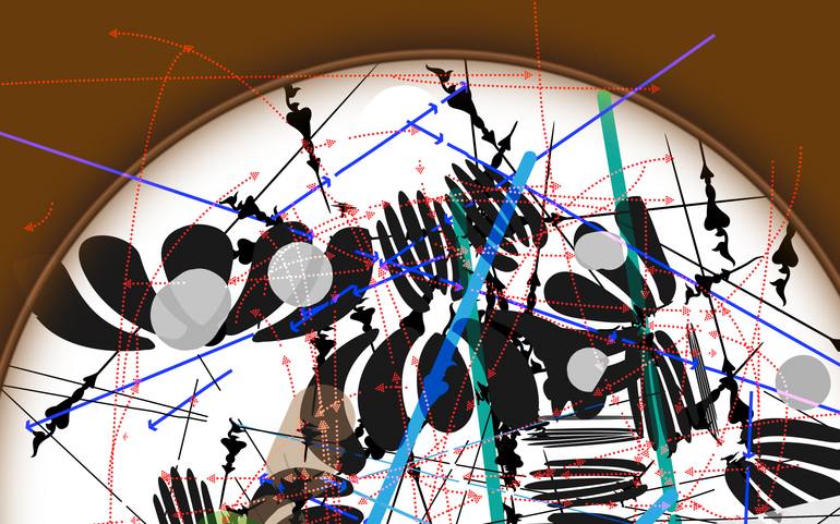Original Abstract Expressionism Nature Digital by Harald Gsaller