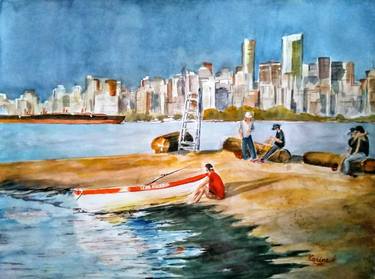 Original Beach Paintings by Karine Andriasyan