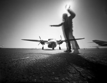 Original Expressionism Airplane Photography by Jackie Mathey
