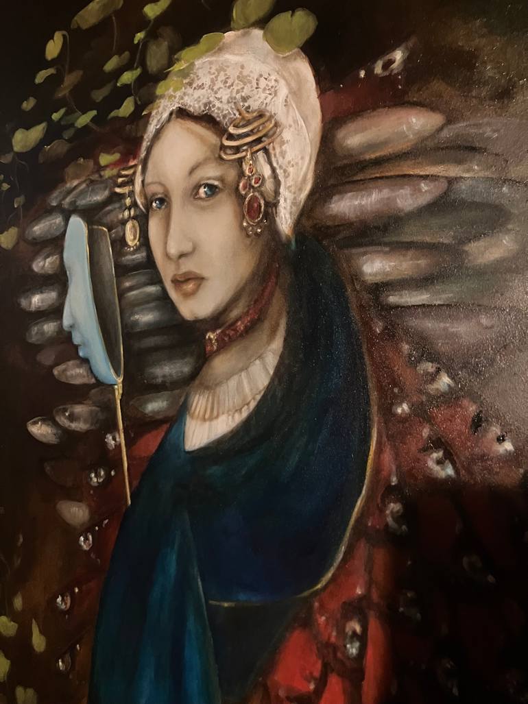 Original Portraiture People Painting by Marloes Henger