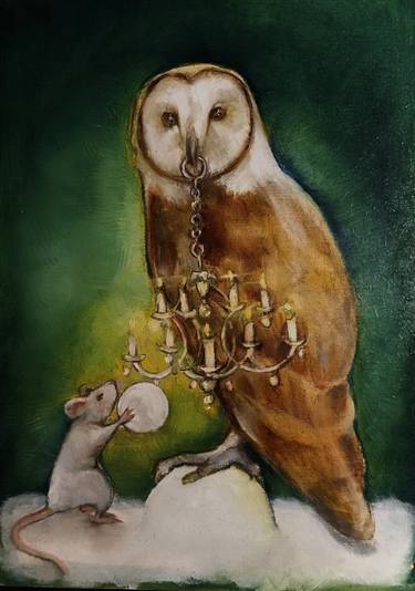 Original Surrealism Animal Paintings by Marloes Henger