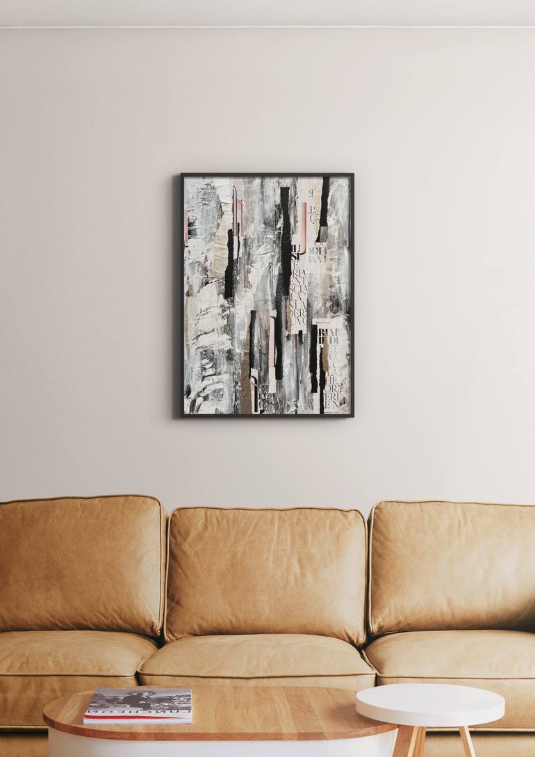 Original Bauhaus Abstract Collage by Viktoria Daneva