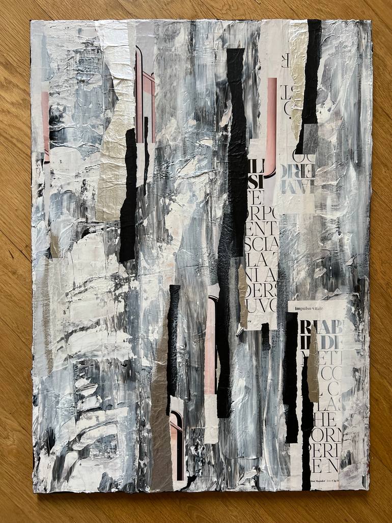 Original Bauhaus Abstract Collage by Viktoria Daneva