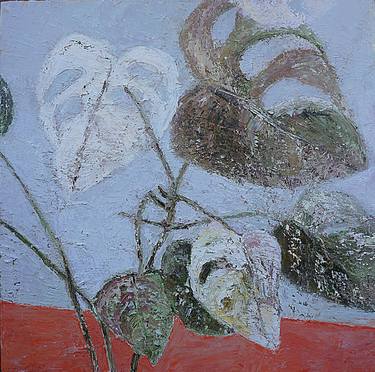 Original Abstract Expressionism Botanic Paintings by Viktoria Daneva