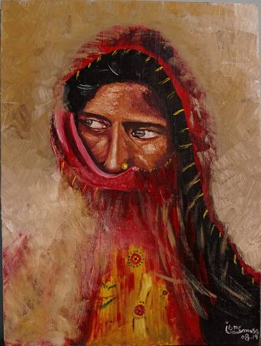 Portrait of a Thar Woman thumb