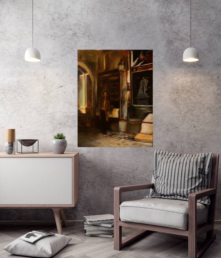Original Realism Cities Painting by Russell Vanecek