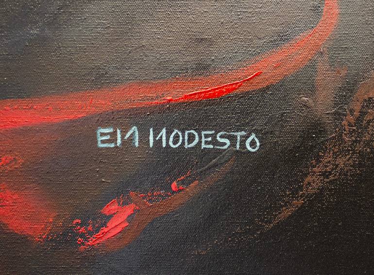 Original Abstract Mortality Painting by EM MODESTO