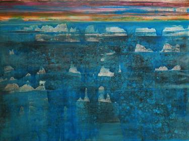 Original Contemporary Seascape Printmaking by Izzy Hutchison