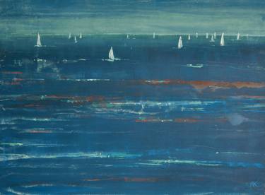 Original Contemporary Seascape Printmaking by Izzy Hutchison