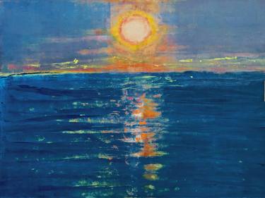 Original Impressionism Seascape Printmaking by Izzy Hutchison
