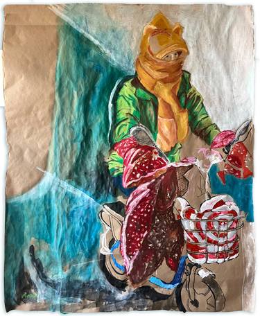 Original Figurative Abstract Painting by Aaron Benjamin Cohen