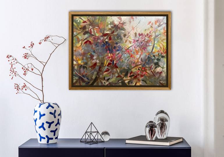 Original Abstract Botanic Painting by Kristina Murray