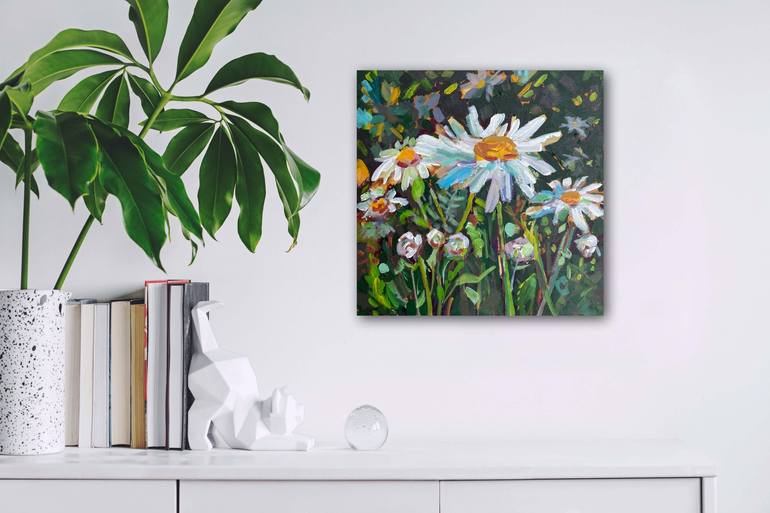 Original Abstract Expressionism Botanic Painting by Kristina Murray