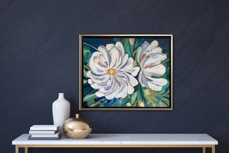 Original Abstract Floral Painting by Kristina Murray