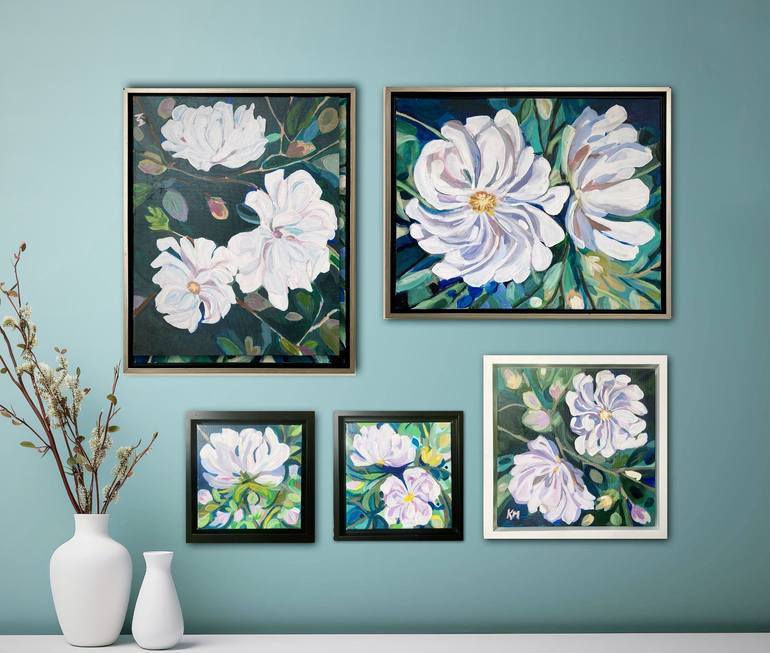 Original Abstract Floral Painting by Kristina Murray