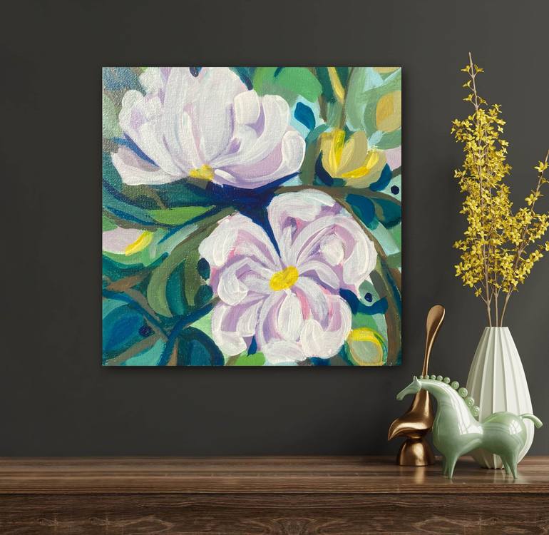 Original Floral Painting by Kristina Murray