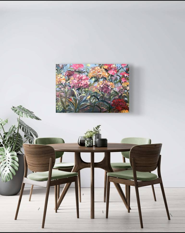 Original Abstract Expressionism Floral Painting by Kristina Murray