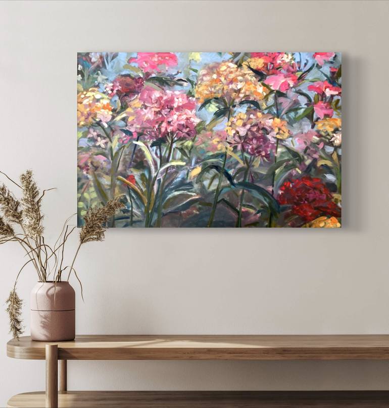 Original Abstract Expressionism Floral Painting by Kristina Murray