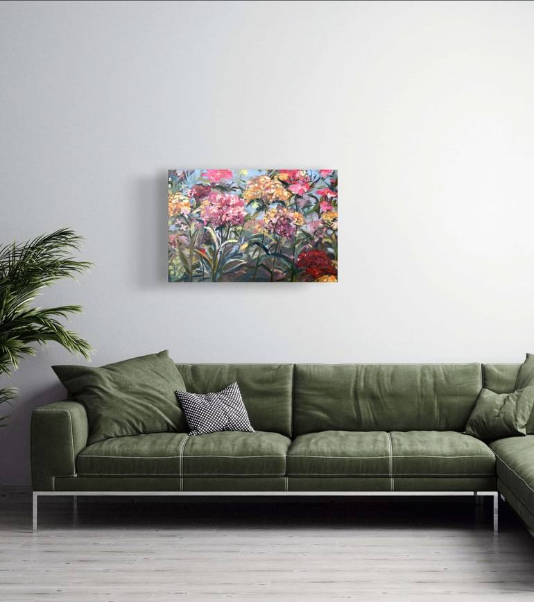 Original Abstract Expressionism Floral Painting by Kristina Murray