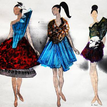 Print of Fashion Mixed Media by NICOLETTA THEMISTOCLEOUS