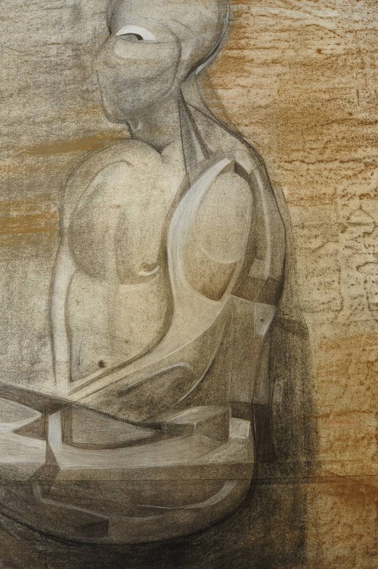 Original Artificial Intelligence Science/Technology Drawing by Richard Martin Vidal