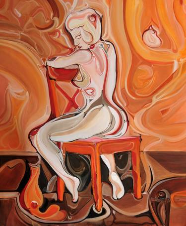 Original Figurative Women Paintings by Richard Martin Vidal