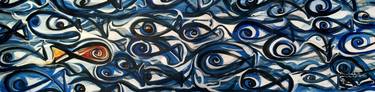 Print of Abstract Expressionism Fish Paintings by Richard Martin Vidal