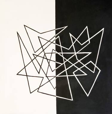Original Abstract Geometric Paintings by Ivonne Torres