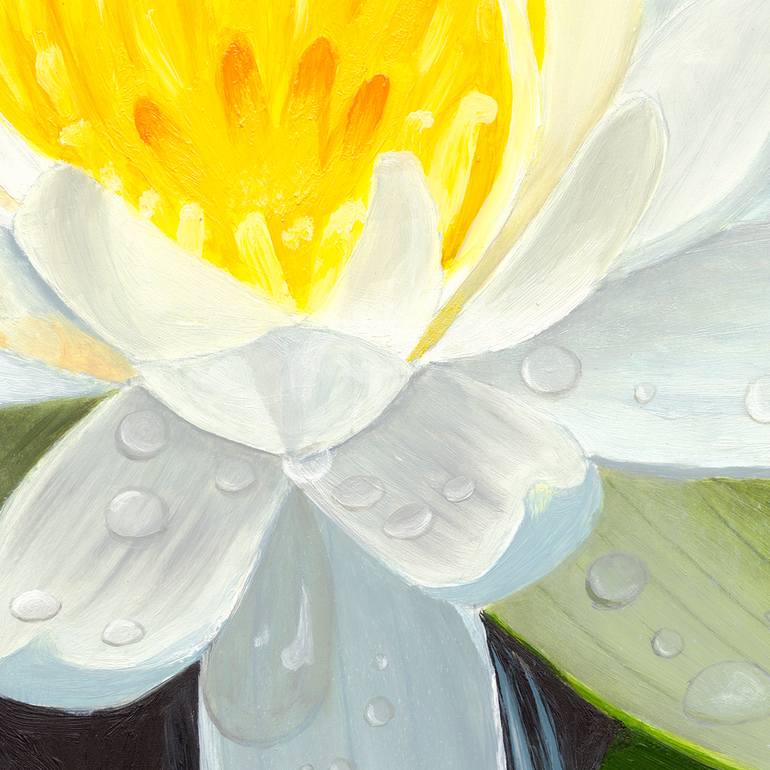 Original Photorealism Floral Painting by Monika Harmund Csanyi