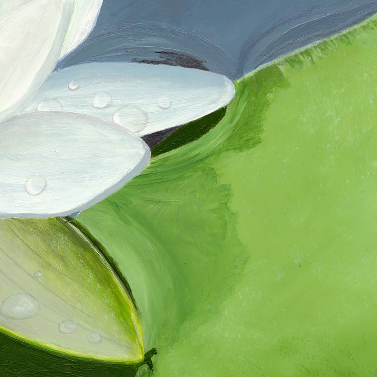 Original Photorealism Floral Painting by Monika Harmund Csanyi