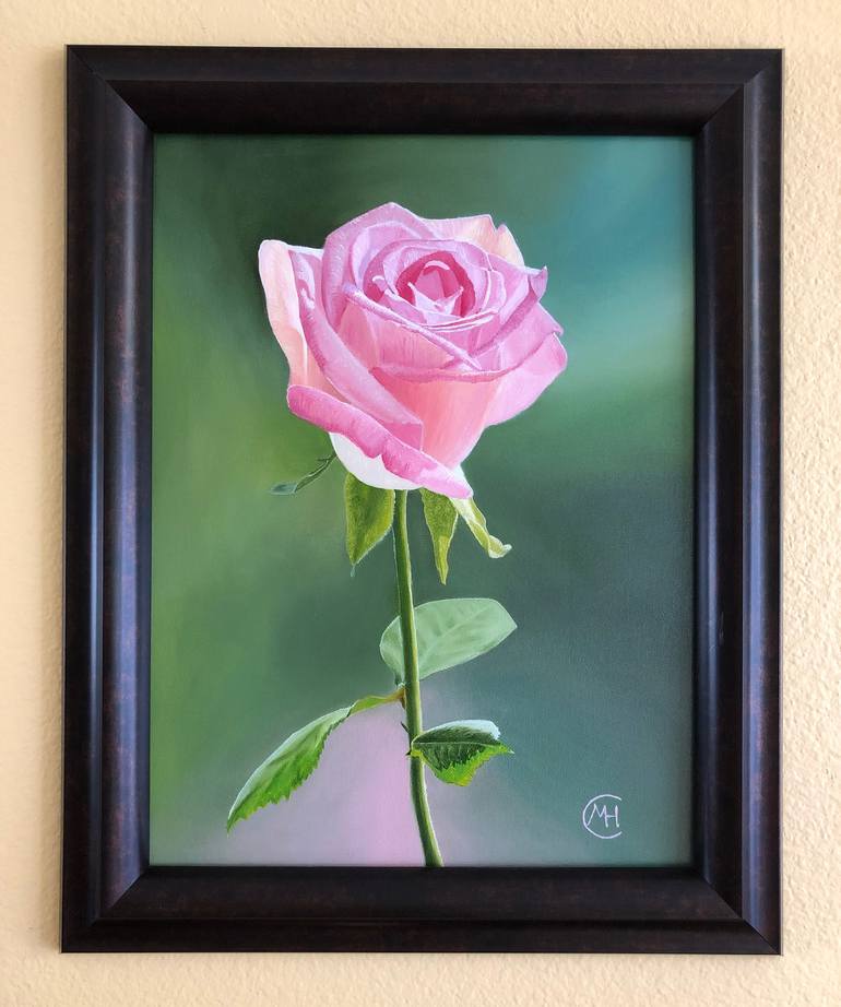 Original Fine Art Floral Painting by Monika Harmund Csanyi