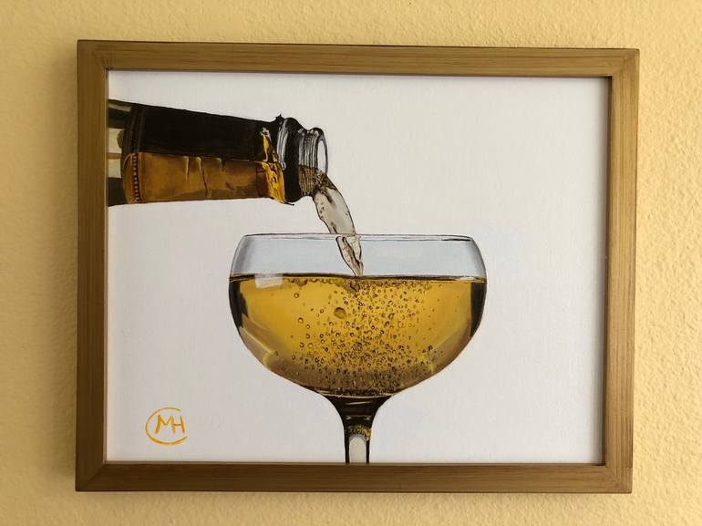 Original Fine Art Food & Drink Painting by Monika Harmund Csanyi