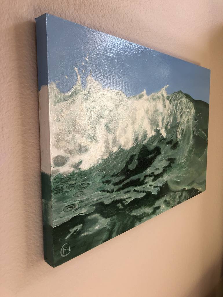 Original Fine Art Seascape Painting by Monika Harmund Csanyi