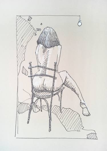 Original Nude Drawings by Anna Hubsch