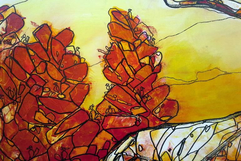 Original Expressionism Animal Painting by Anna Hubsch