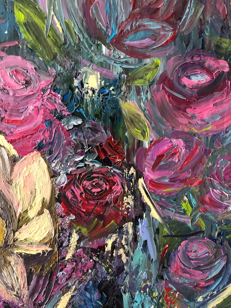 Original Abstract People Painting by O Bar