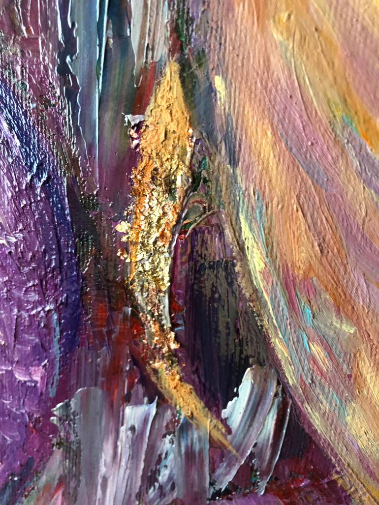 Original Abstract People Painting by O Bar